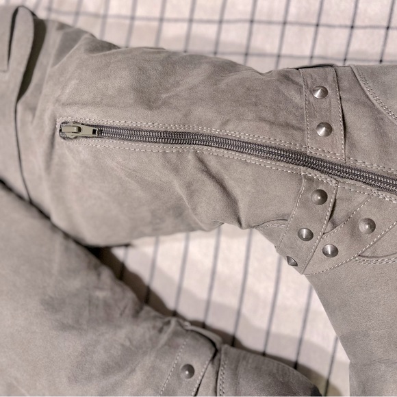 RAMPAGE Batari Grey FX Suede Boots Size 8 - Picture 5 of 8